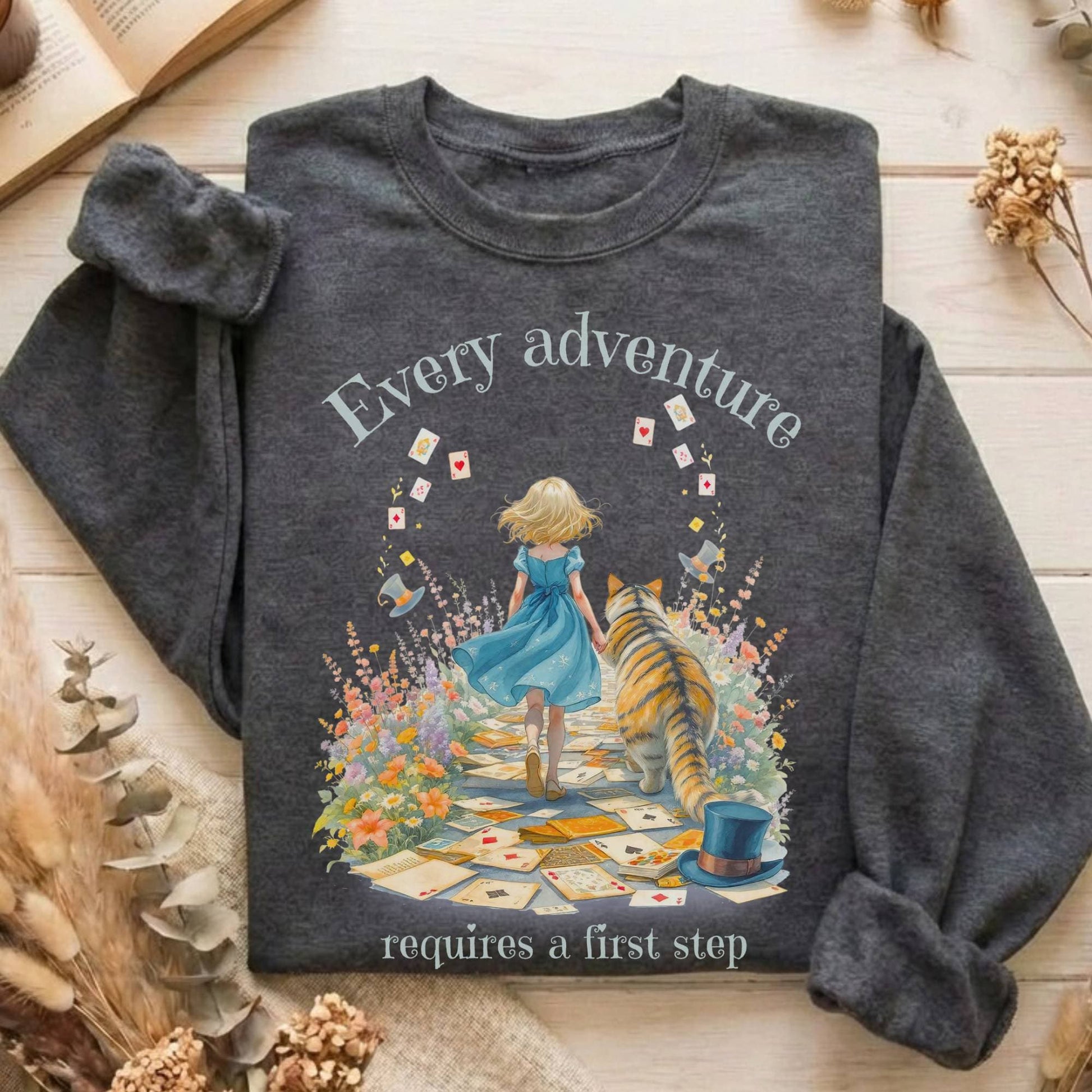 Sweatshirt Dark Heather / S Design 259 Crewneck Sweatshirt The Mystic Eden
