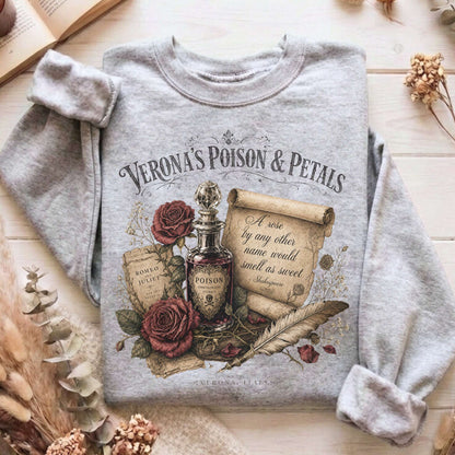 Shakespeare's Verona's Poison & Petals Romeo & Juliet Sweatshirt