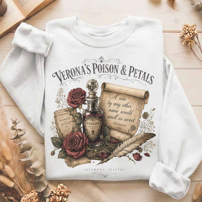 Shakespeare's Verona's Poison & Petals Romeo & Juliet Sweatshirt