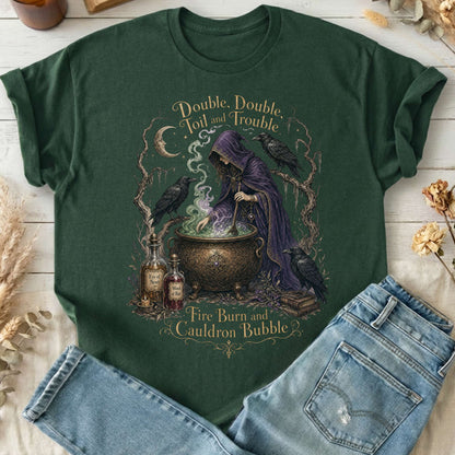 Double Double Toil and Trouble Macbeth Witch Shakespeare T-Shirt