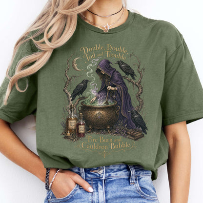 Double Double Toil and Trouble Macbeth Witch Shakespeare T-Shirt
