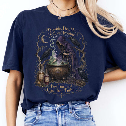 Double Double Toil and Trouble Macbeth Witch Shakespeare T-Shirt