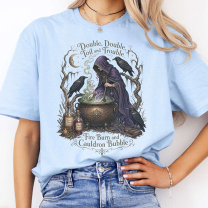 Double Double Toil and Trouble Macbeth Witch Shakespeare T-Shirt