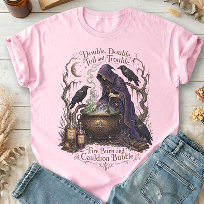 Double Double Toil and Trouble Macbeth Witch Shakespeare T-Shirt