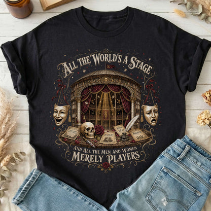 All the World's a Stage Shakespeare T-Shirt
