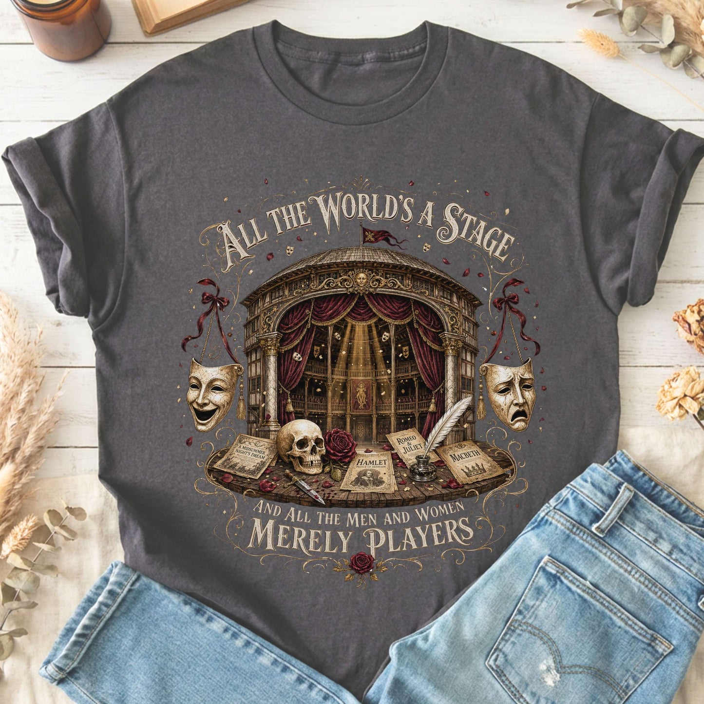 All the World's a Stage Shakespeare T-Shirt