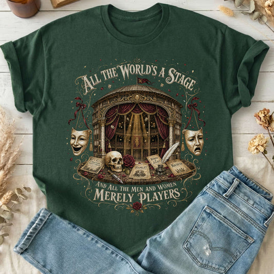 All the World's a Stage Shakespeare T-Shirt