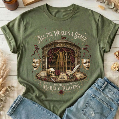 All the World's a Stage Shakespeare T-Shirt