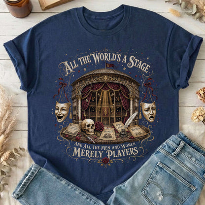 All the World's a Stage Shakespeare T-Shirt