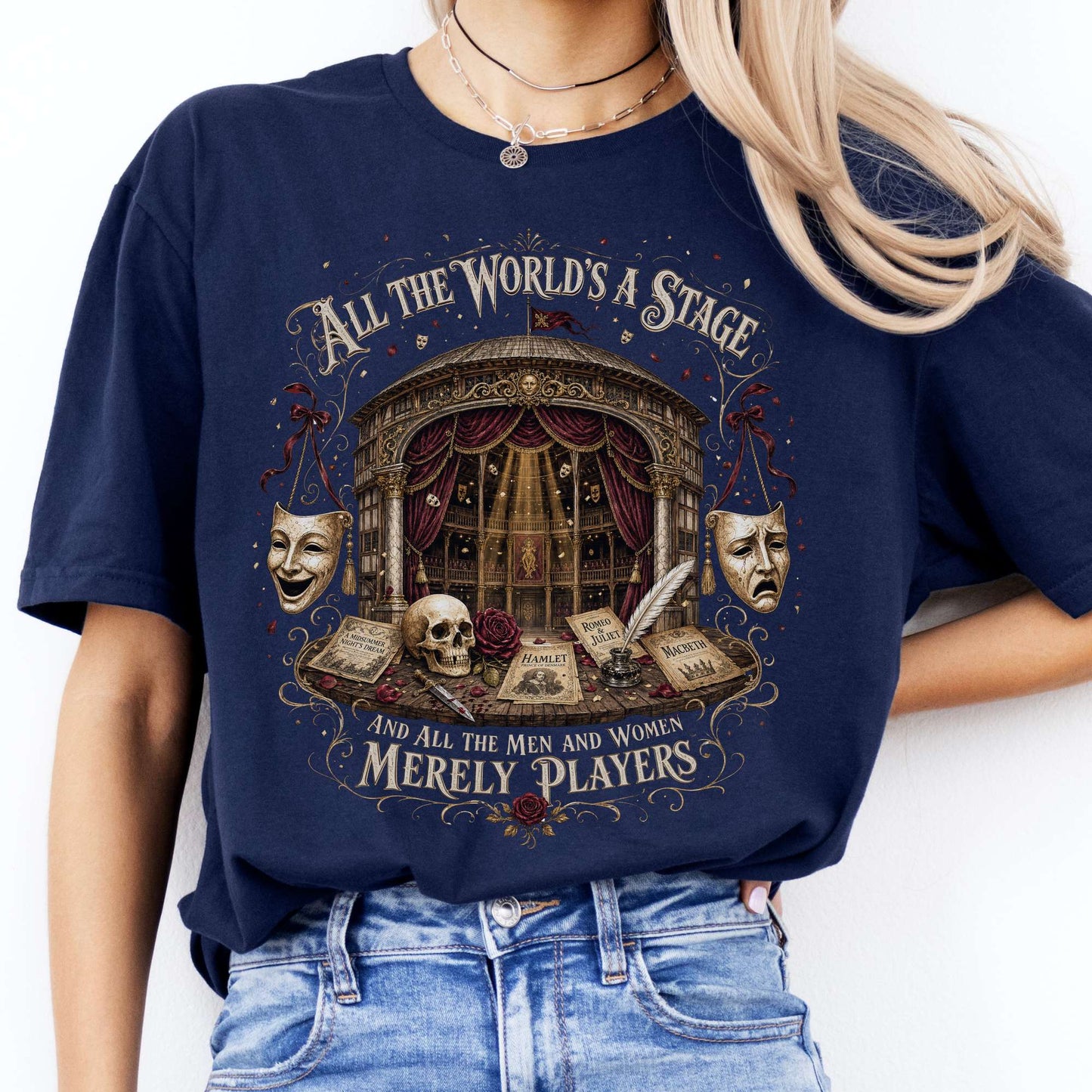 All the World's a Stage Shakespeare T-Shirt