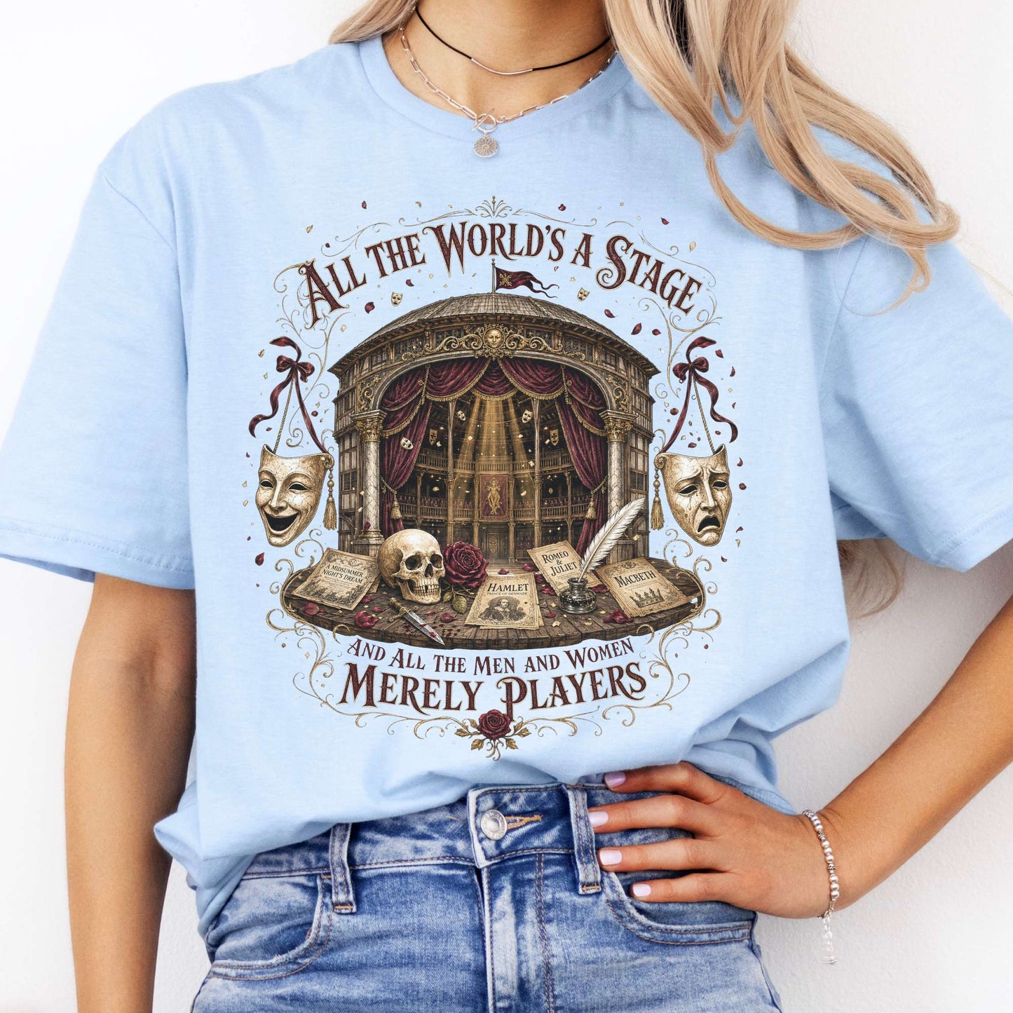 All the World's a Stage Shakespeare T-Shirt
