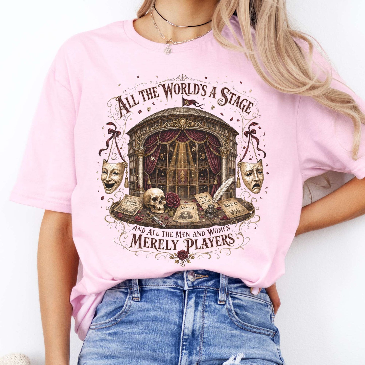 All the World's a Stage Shakespeare T-Shirt