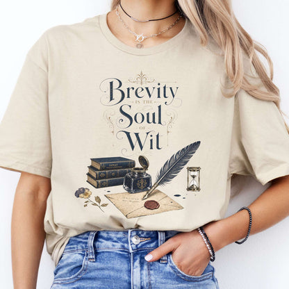 Brevity Is the Soul of Wit Shakespeare Literary T-Shirt