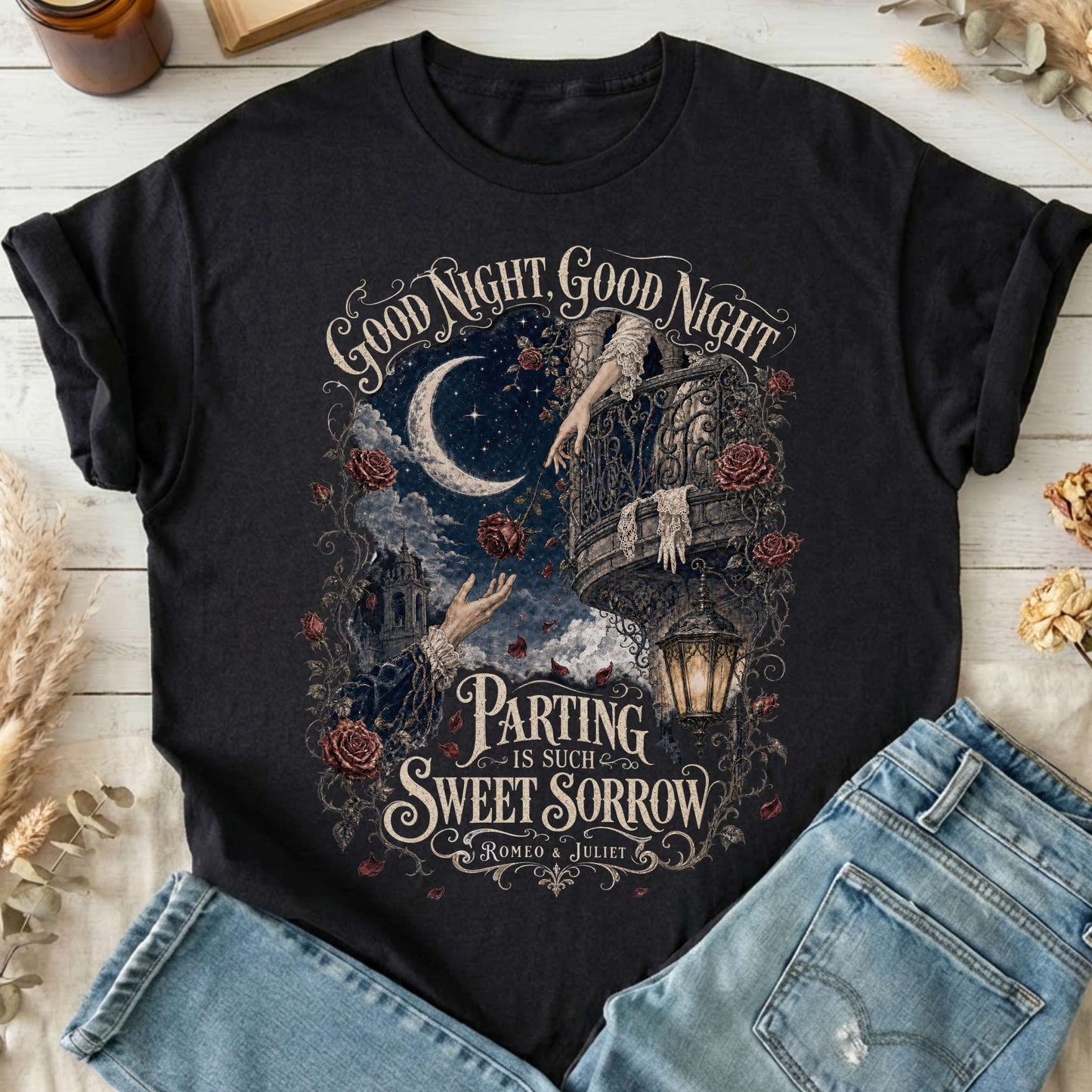 Parting Is Such Sweet Sorrow Romeo and Juliet Shakespeare T-Shirt