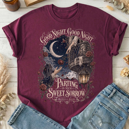 Parting Is Such Sweet Sorrow Romeo and Juliet Shakespeare T-Shirt
