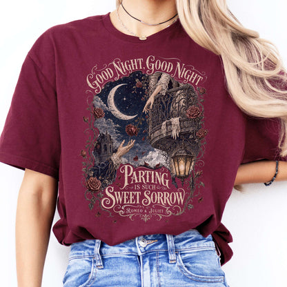 Parting Is Such Sweet Sorrow Romeo and Juliet Shakespeare T-Shirt