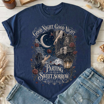 Parting Is Such Sweet Sorrow Romeo and Juliet Shakespeare T-Shirt