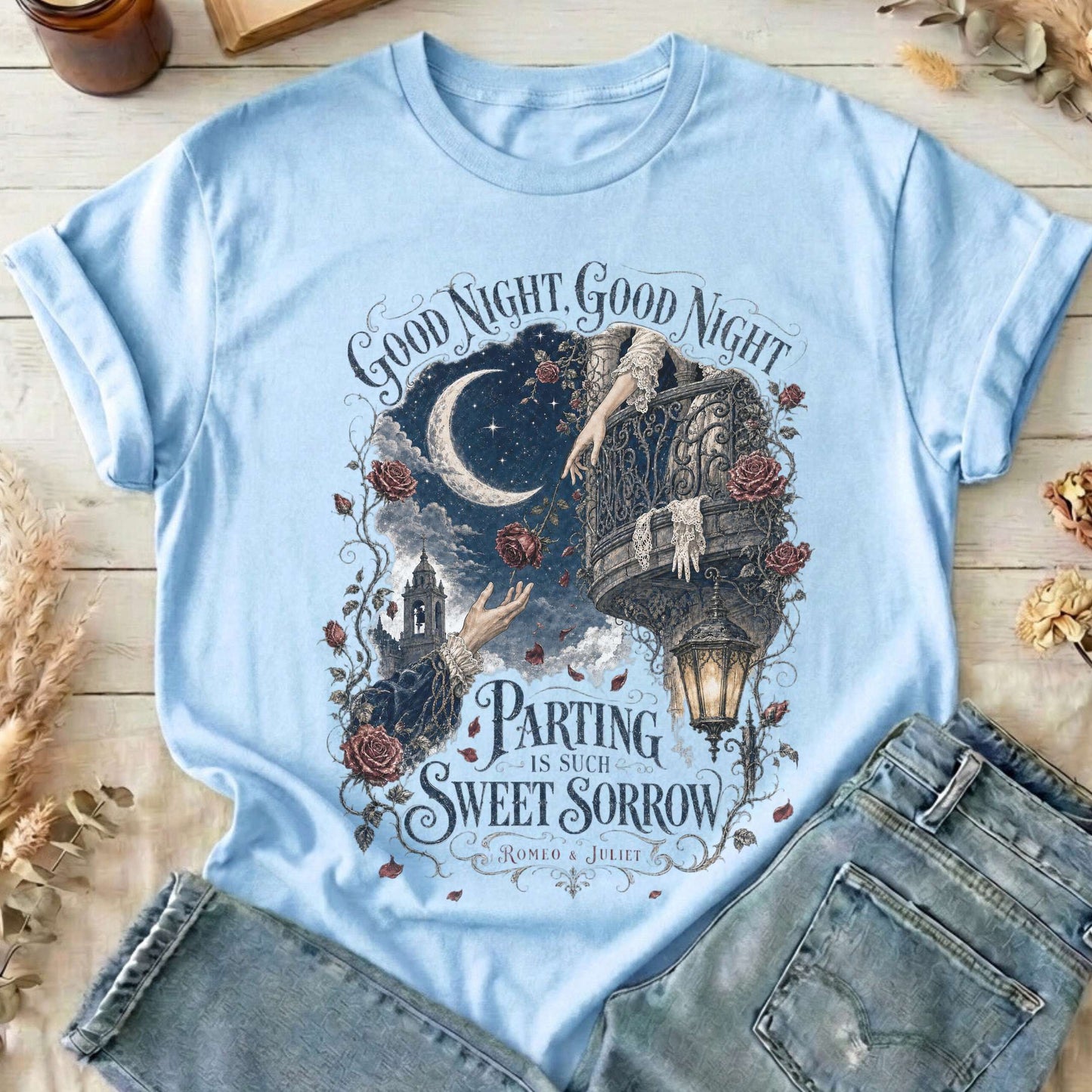 Parting Is Such Sweet Sorrow Romeo and Juliet Shakespeare T-Shirt