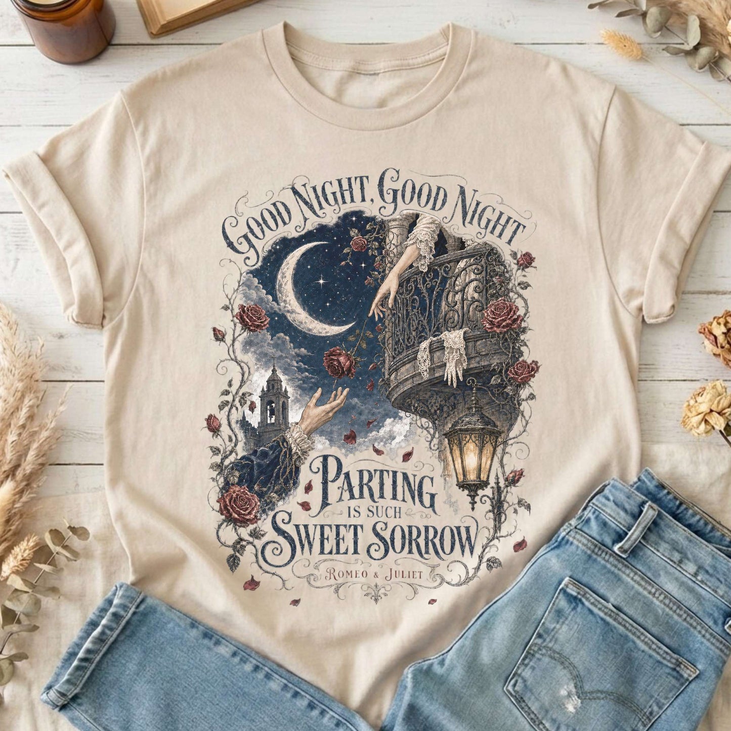 Parting Is Such Sweet Sorrow Romeo and Juliet Shakespeare T-Shirt