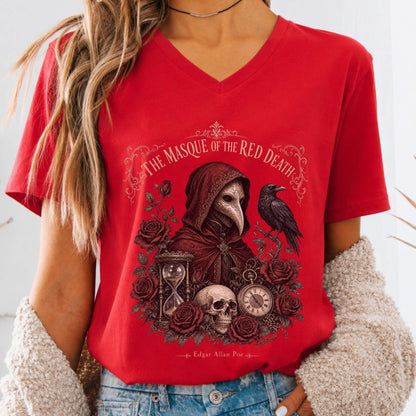 Poe's The Masque of the Red Death V-Neck