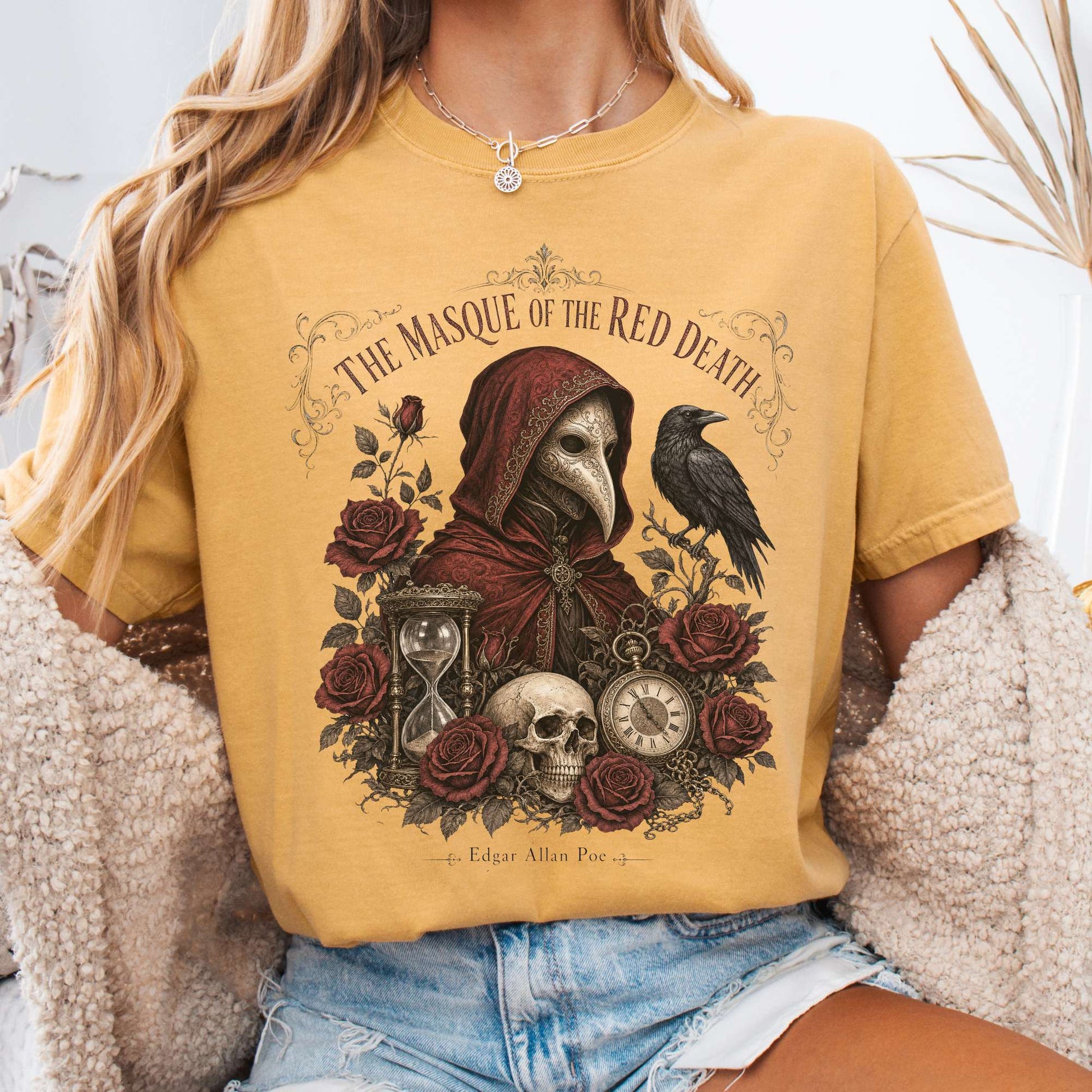 T-Shirt Mustard / S Poe's The Masque of the Red Death T-Shirt The Mystic Eden