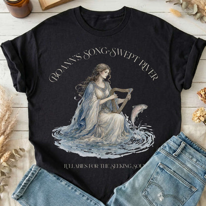 Boann's Song-Swept River Celtic Mythology T-Shirt