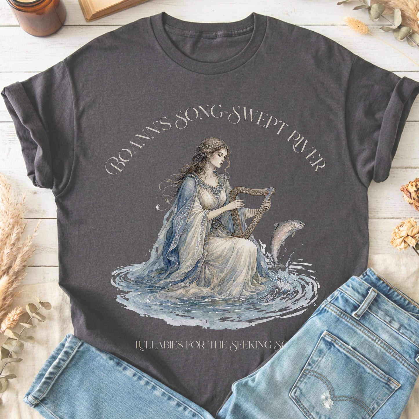 Boann's Song-Swept River Celtic Mythology T-Shirt