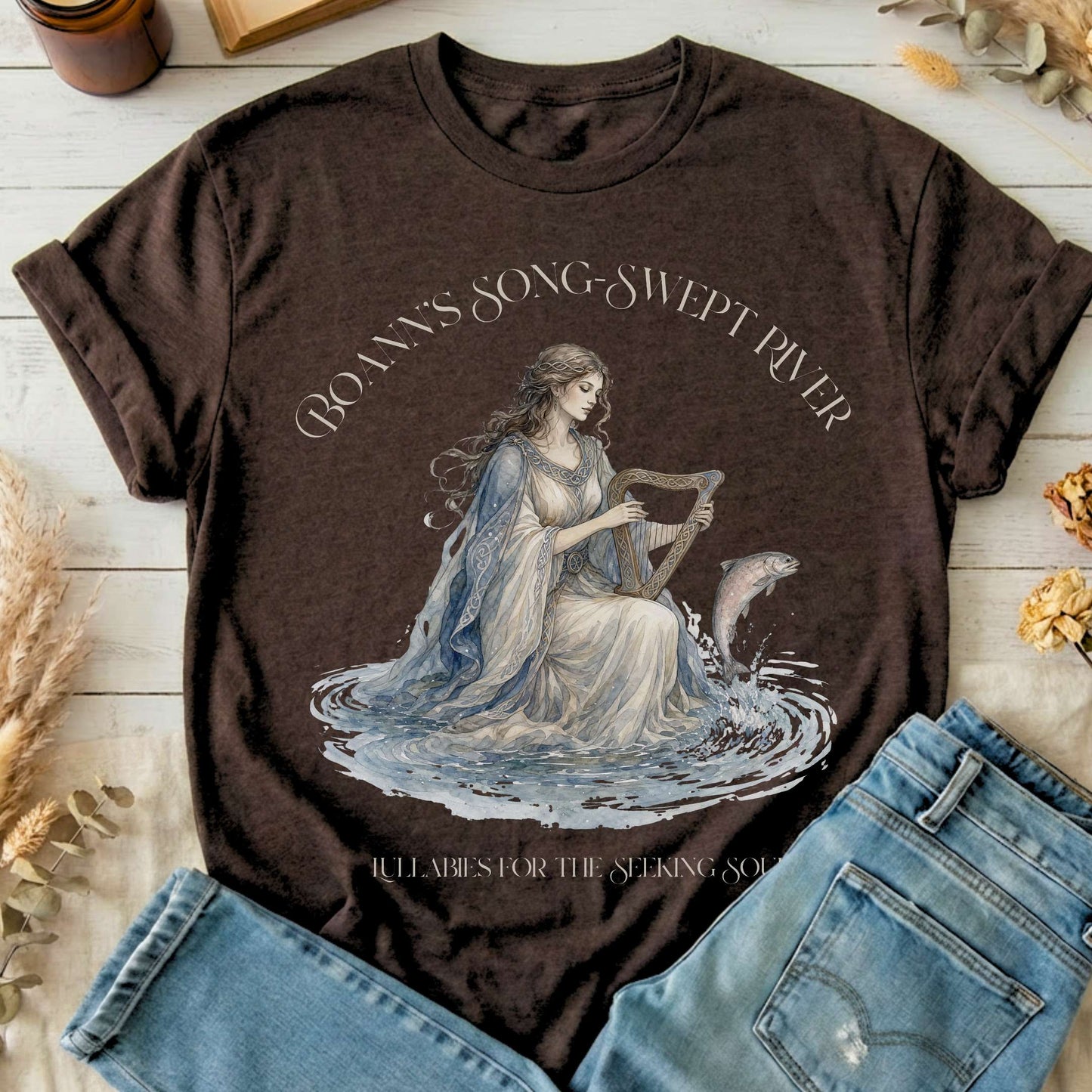 Boann's Song-Swept River Celtic Mythology T-Shirt