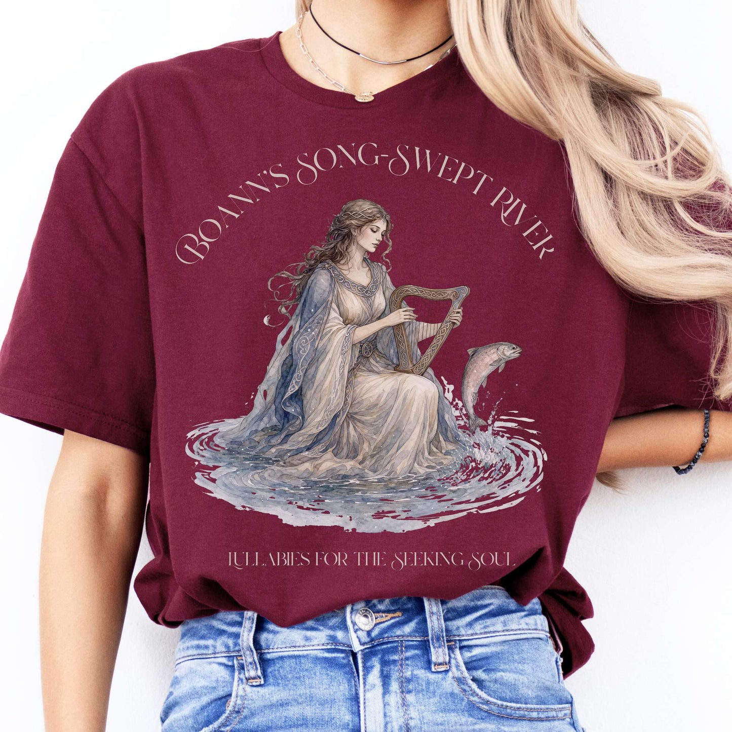 Boann's Song-Swept River Celtic Mythology T-Shirt