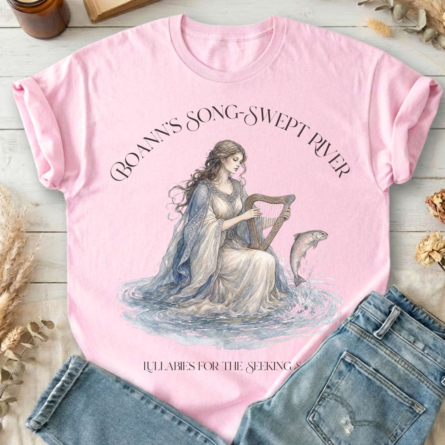 Boann's Song-Swept River Celtic Mythology T-Shirt