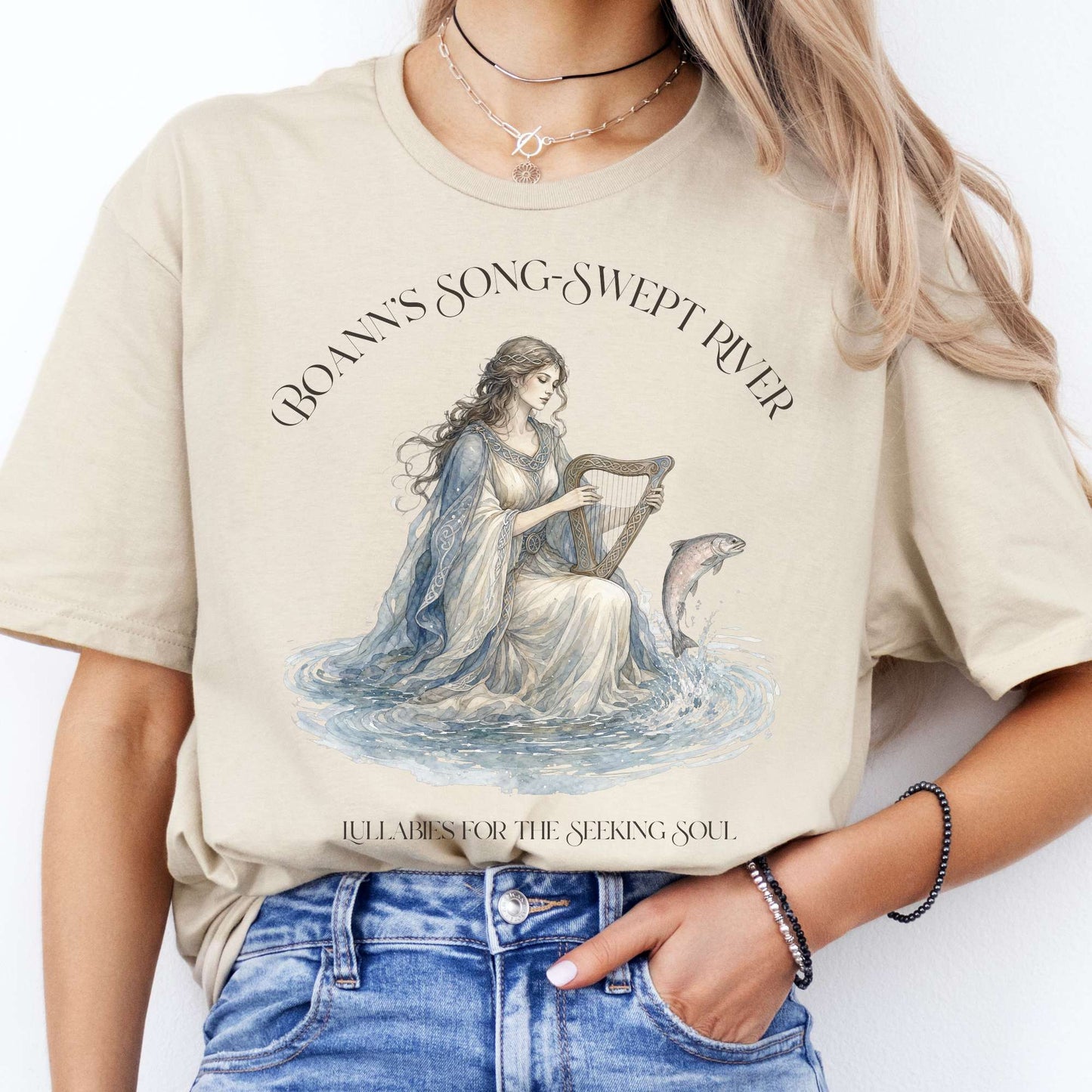 Boann's Song-Swept River Celtic Mythology T-Shirt