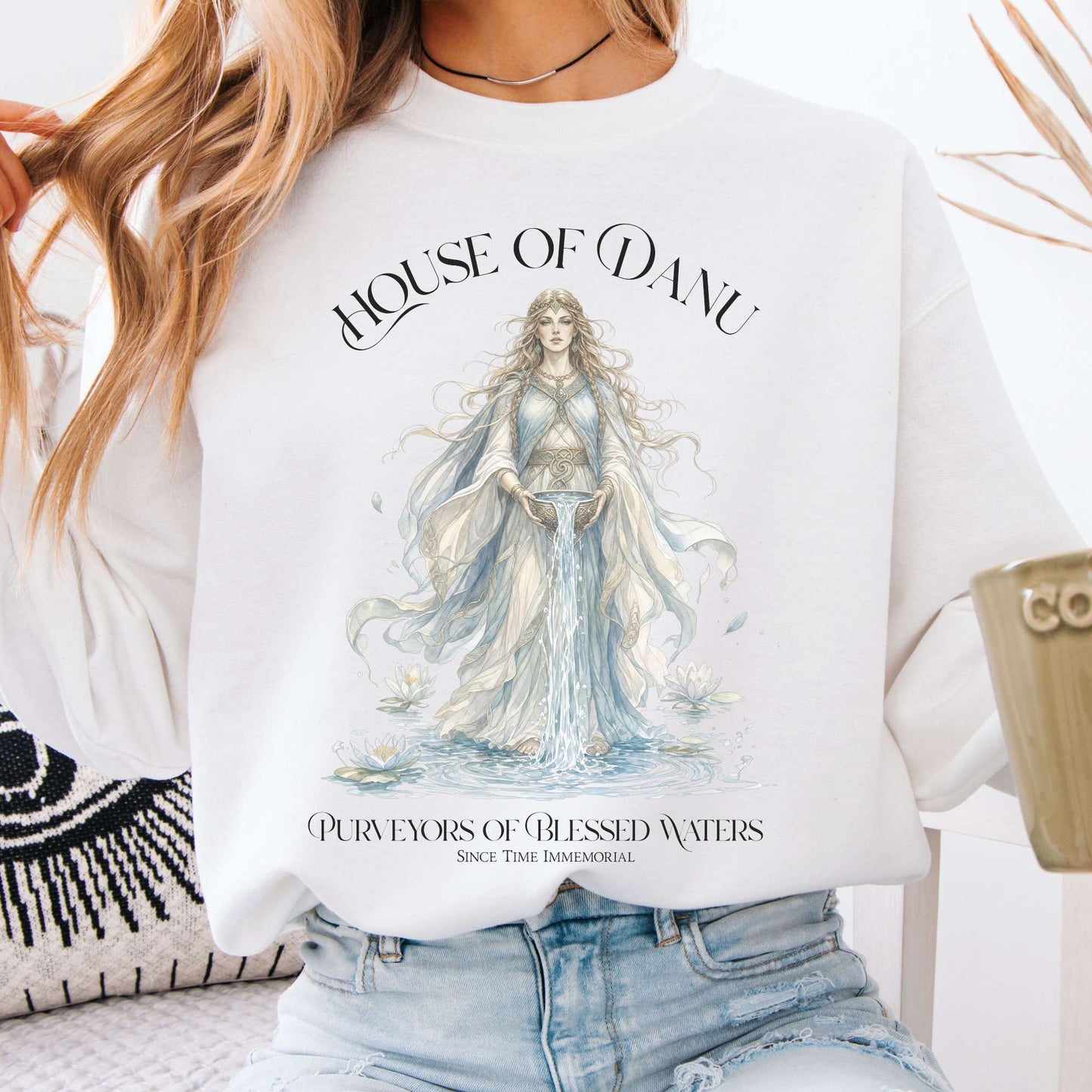 Sweatshirt White / S House of Danu Celtic Mythology Crewneck Sweatshirt The Mystic Eden