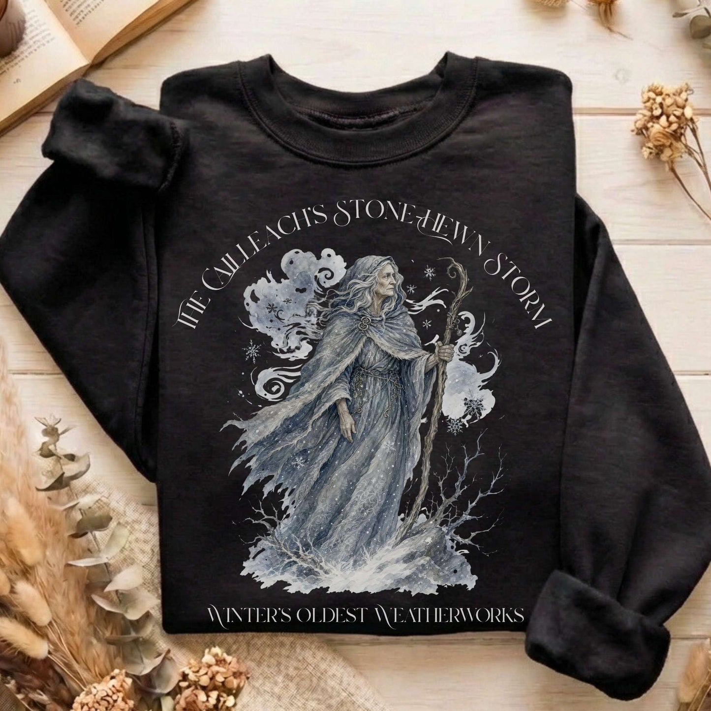 The Cailleach's Stone-Hewn Storm Irish Mythology Sweatshirt