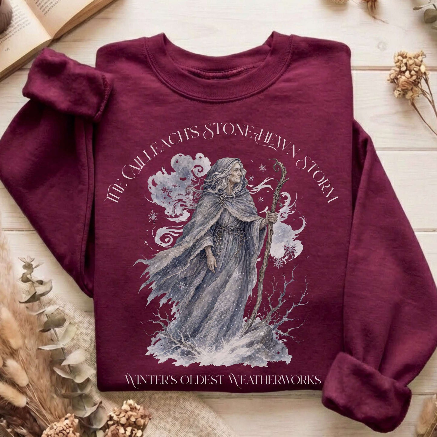The Cailleach's Stone-Hewn Storm Irish Mythology Sweatshirt