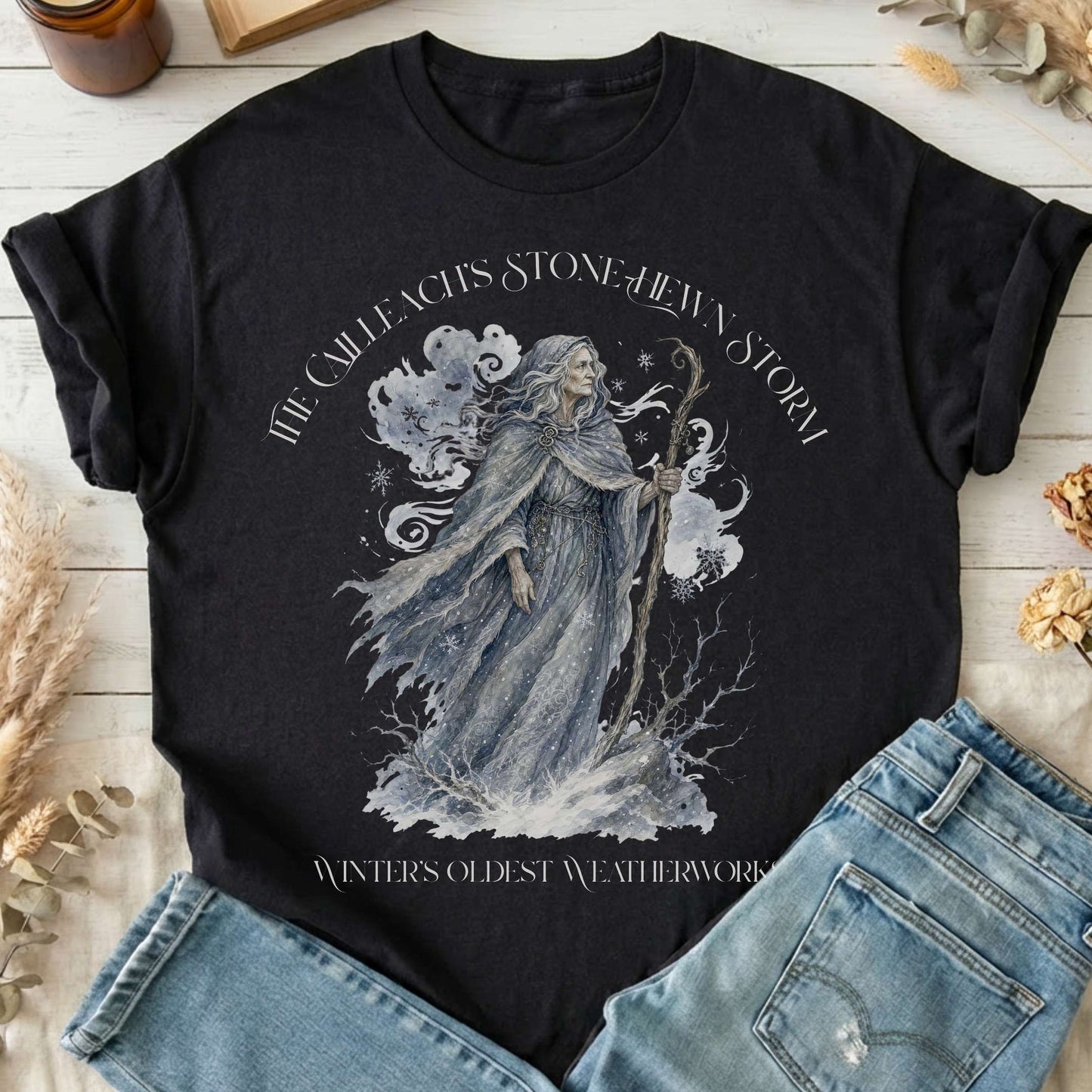 The Cailleach's Stone-Hewn Storm Irish Mythology T-Shirt