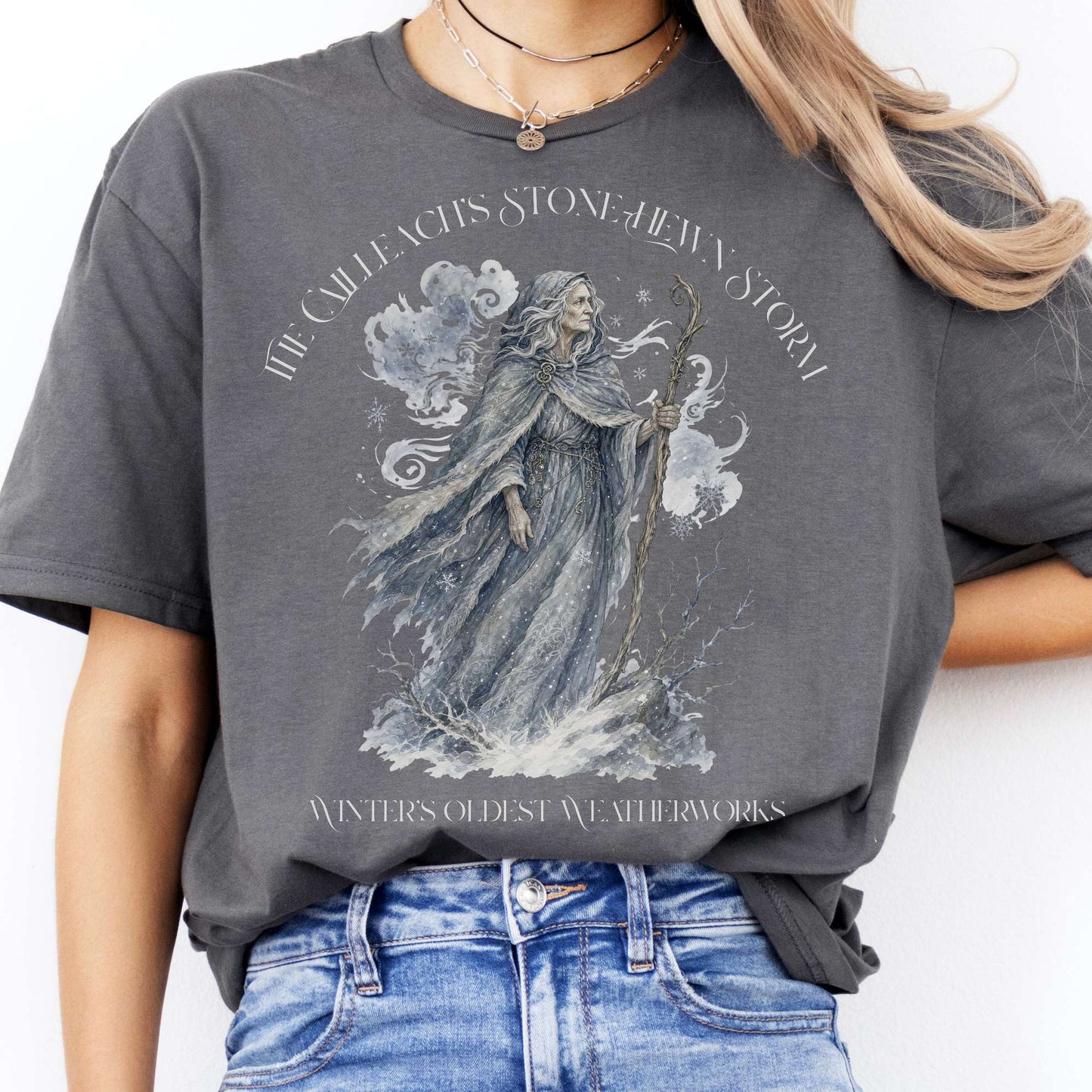 The Cailleach's Stone-Hewn Storm Irish Mythology T-Shirt