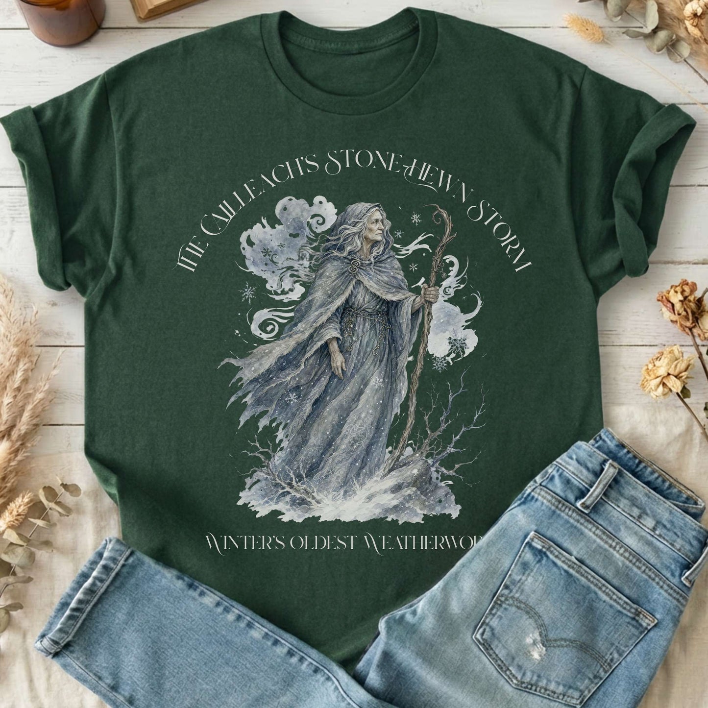 The Cailleach's Stone-Hewn Storm Irish Mythology T-Shirt