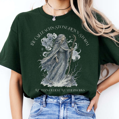 The Cailleach's Stone-Hewn Storm Irish Mythology T-Shirt