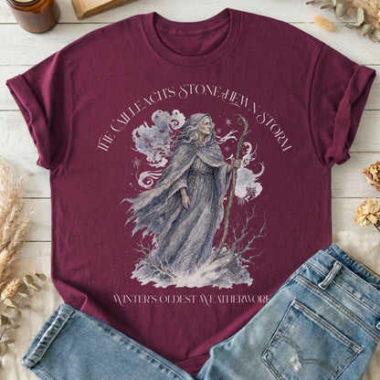 The Cailleach's Stone-Hewn Storm Irish Mythology T-Shirt