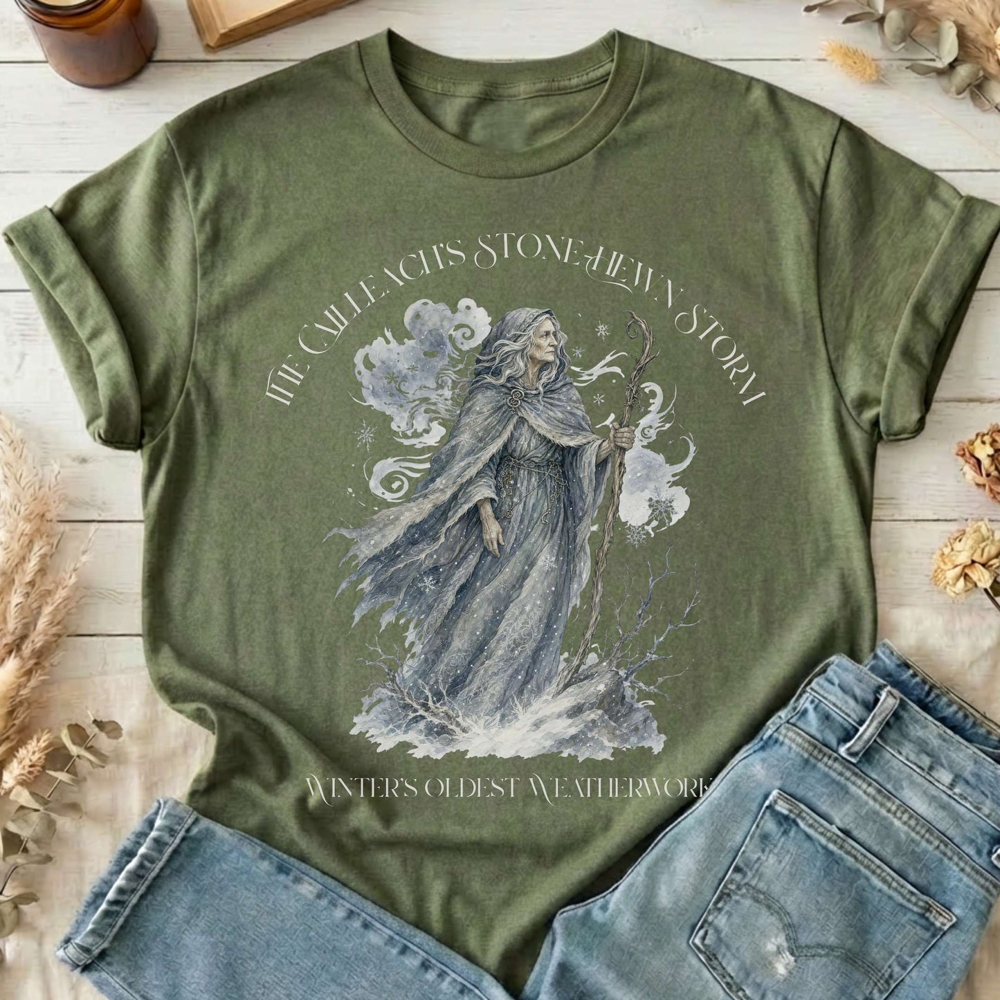 The Cailleach's Stone-Hewn Storm Irish Mythology T-Shirt