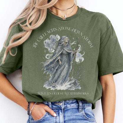 The Cailleach's Stone-Hewn Storm Irish Mythology T-Shirt