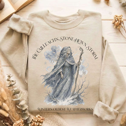 The Cailleach's Stone-Hewn Storm Irish Mythology Sweatshirt
