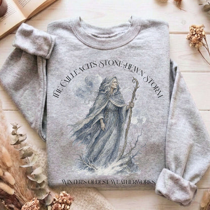 The Cailleach's Stone-Hewn Storm Irish Mythology Sweatshirt