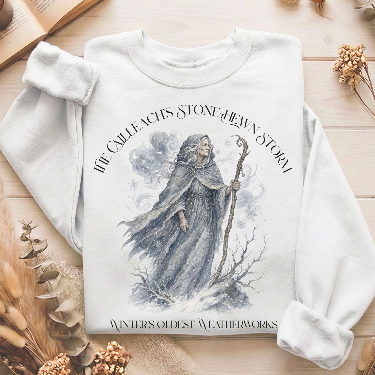 The Cailleach's Stone-Hewn Storm Irish Mythology Sweatshirt
