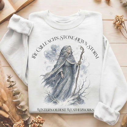 The Cailleach's Stone-Hewn Storm Irish Mythology Sweatshirt