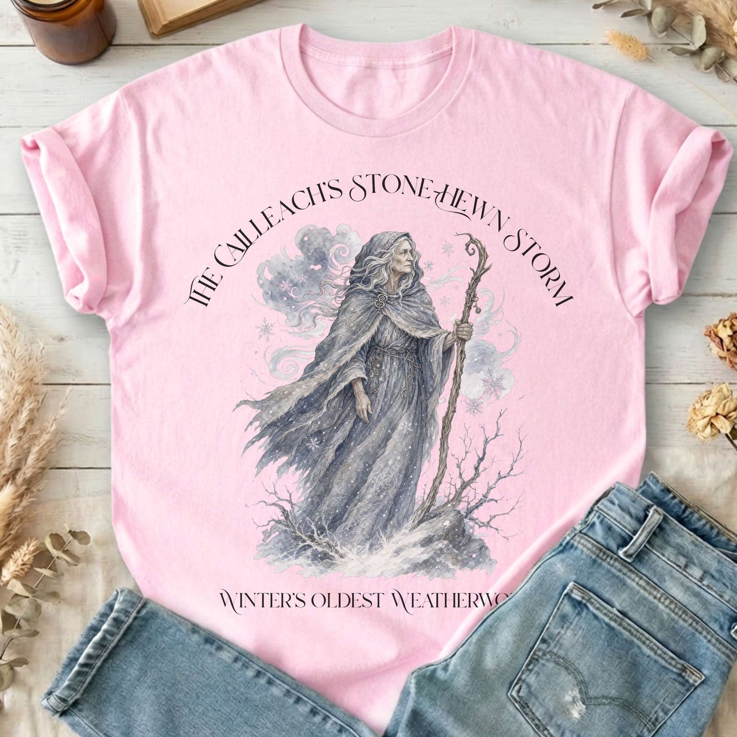 The Cailleach's Stone-Hewn Storm Irish Mythology T-Shirt