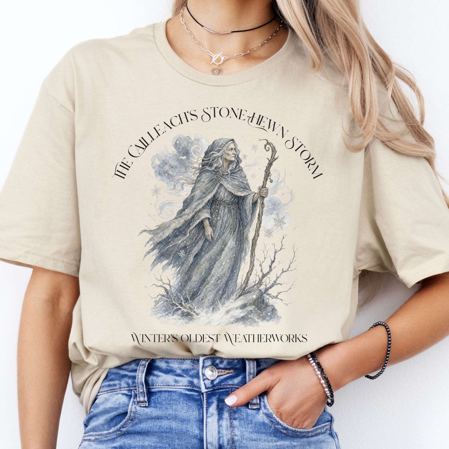 The Cailleach's Stone-Hewn Storm Irish Mythology T-Shirt