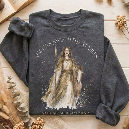 Macha's Swiftwind Stables Irish Mythology Sweatshirt