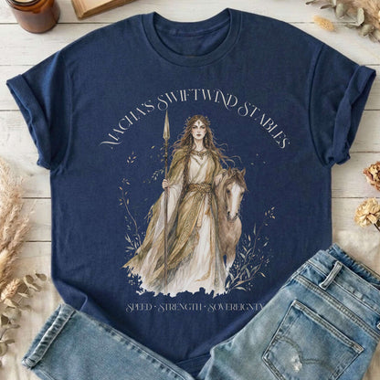 Macha's Swiftwind Stables Irish Mythology T-Shirt