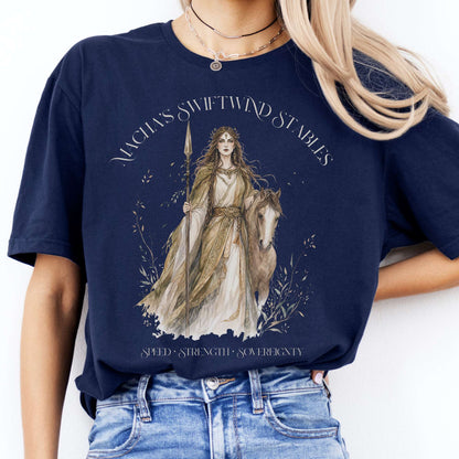 Macha's Swiftwind Stables Irish Mythology T-Shirt
